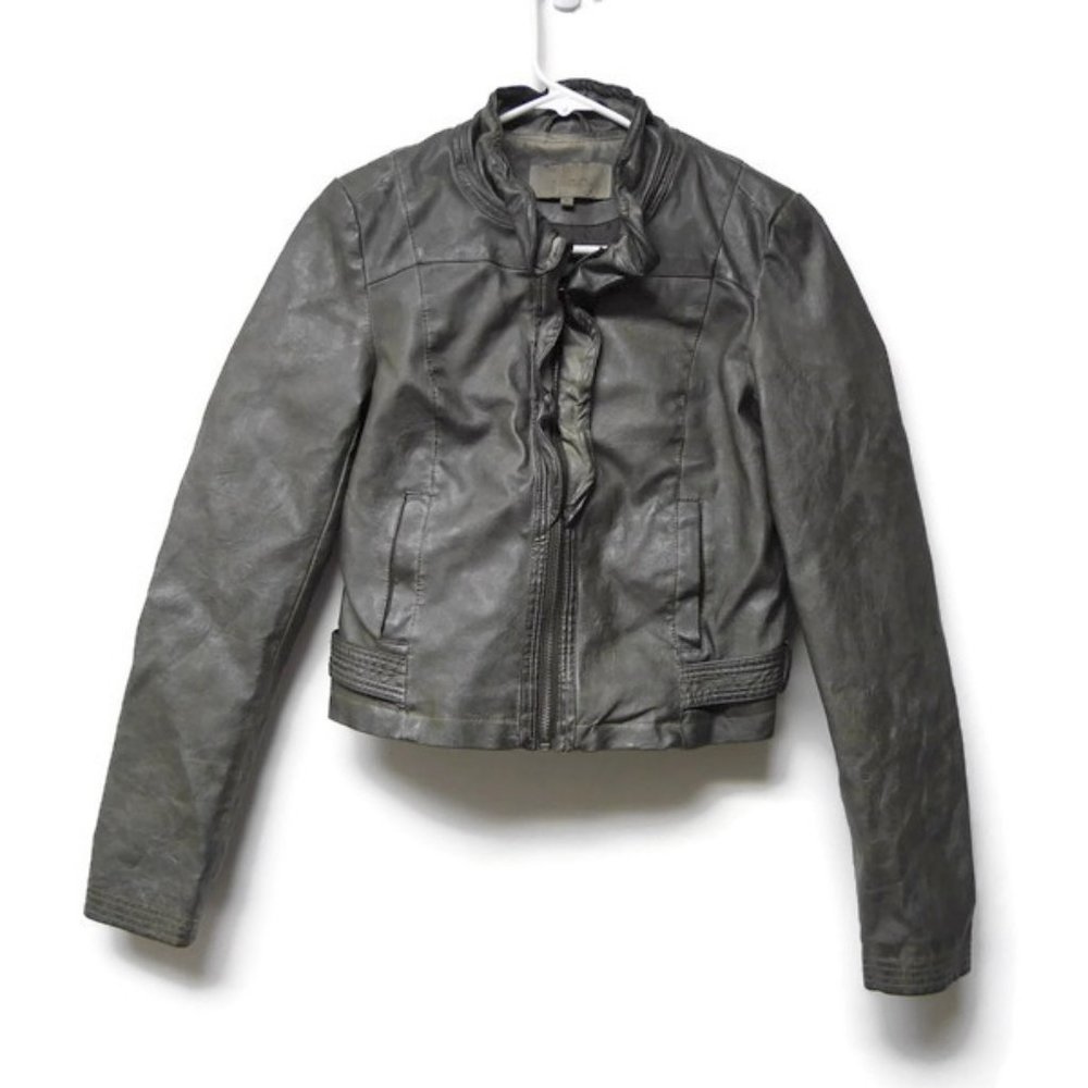 Vila Clothes faux leather jacket